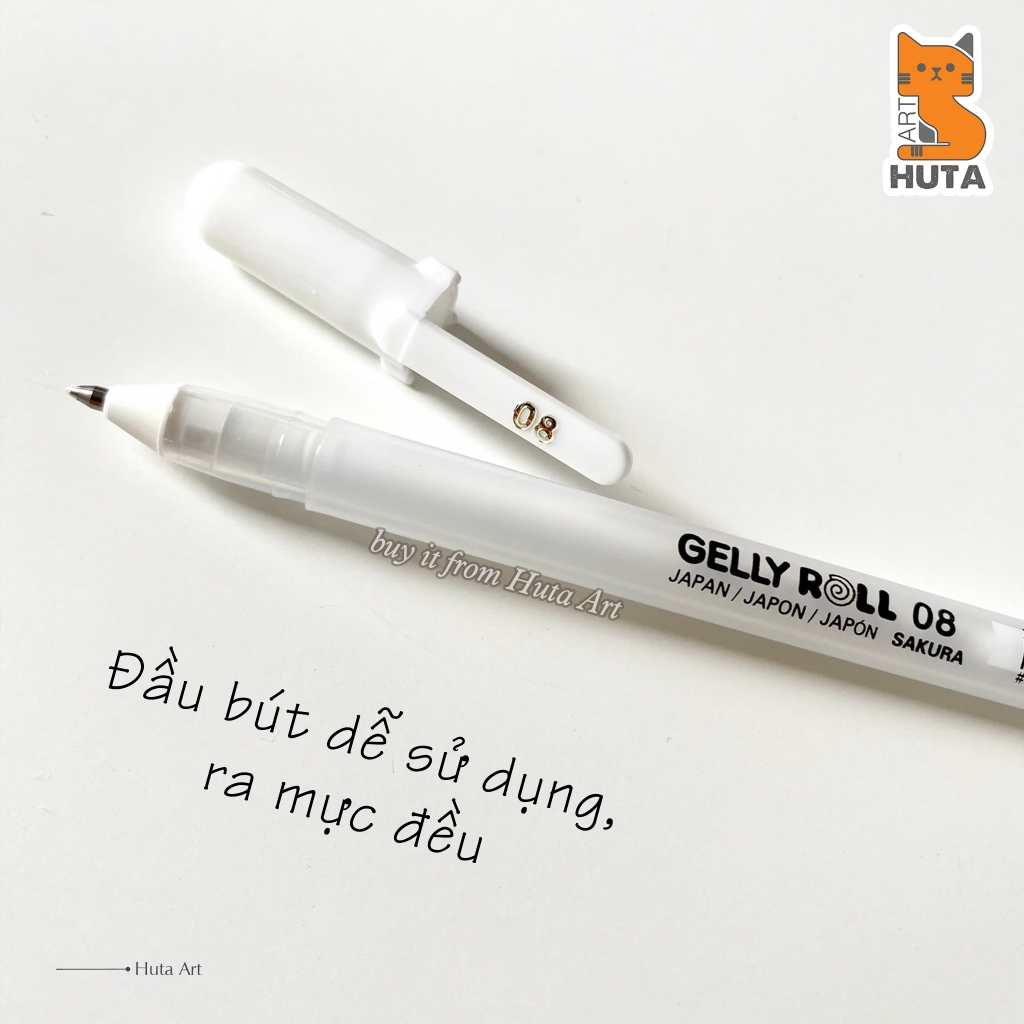 Bút Gel Trắng Sakura Gelly Roll - 0.8 Medium