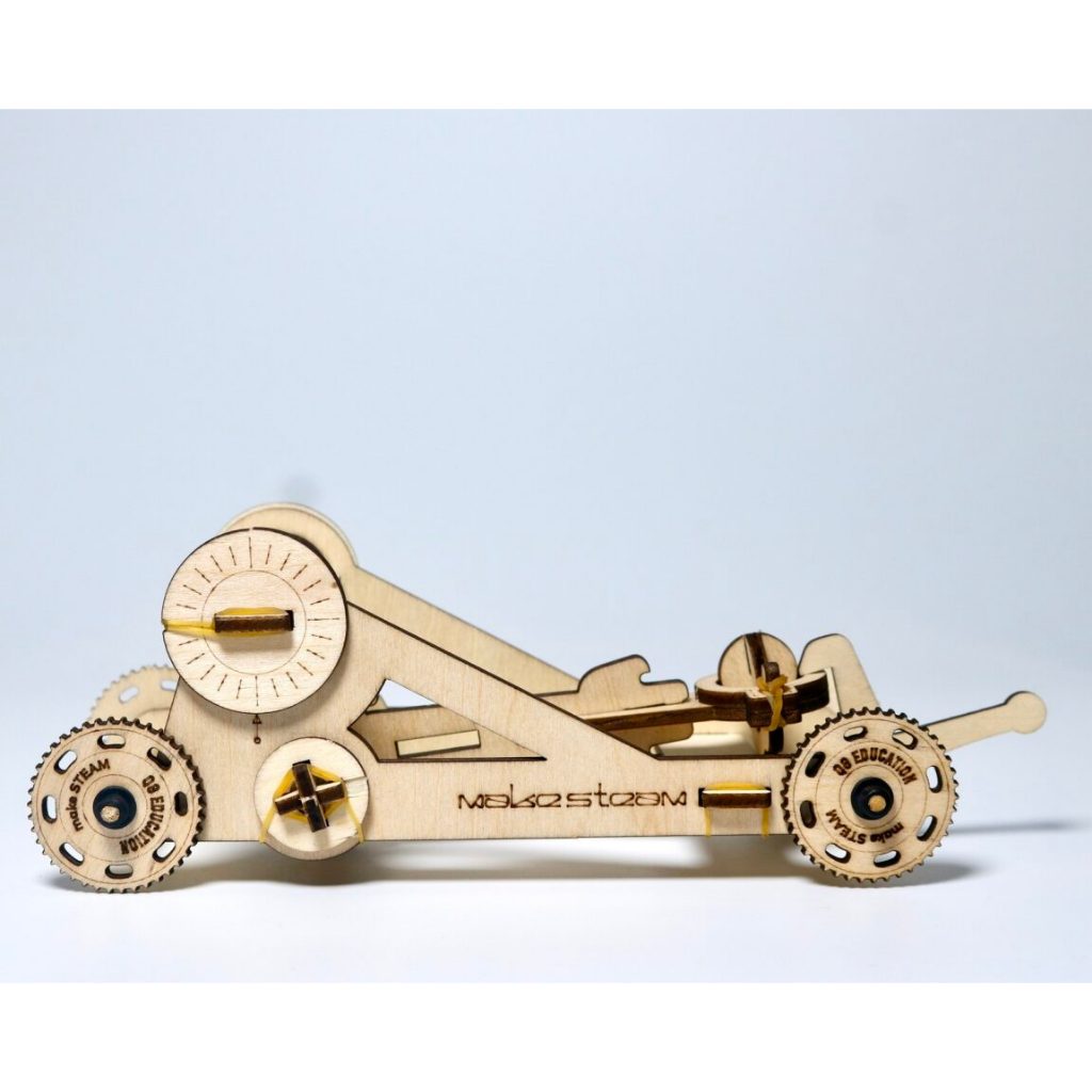 - ĐỒ CHƠI LẮP GHÉP GỖ STEAM MÁY BẮN ĐÁ QG EDUCATION