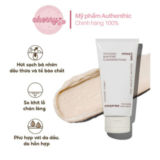 Sữa rửa mặt gảm mụn làm sạch, se lỗ chân lông Tro Núi Lửa Innisfree Hàn Quốc