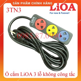[CHÍNH HÃNG] Ổ Cắm LiOA 3TN3.2.5 (3m) - 3TN5.2.5 (5m) 3 Lỗ 3 Ổ Cắm Kéo Dài Không Công Tắc