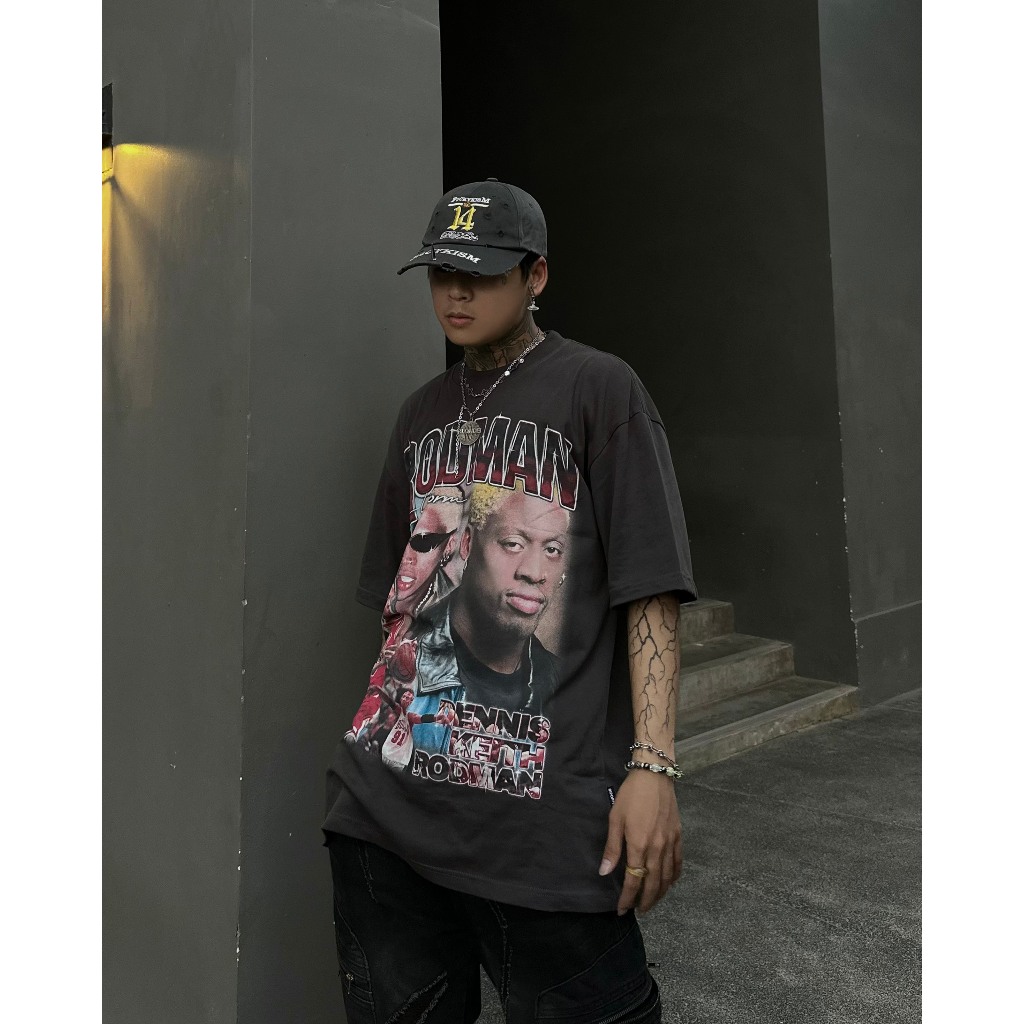RIPOFFF Rodman T-shirt - Black/grey