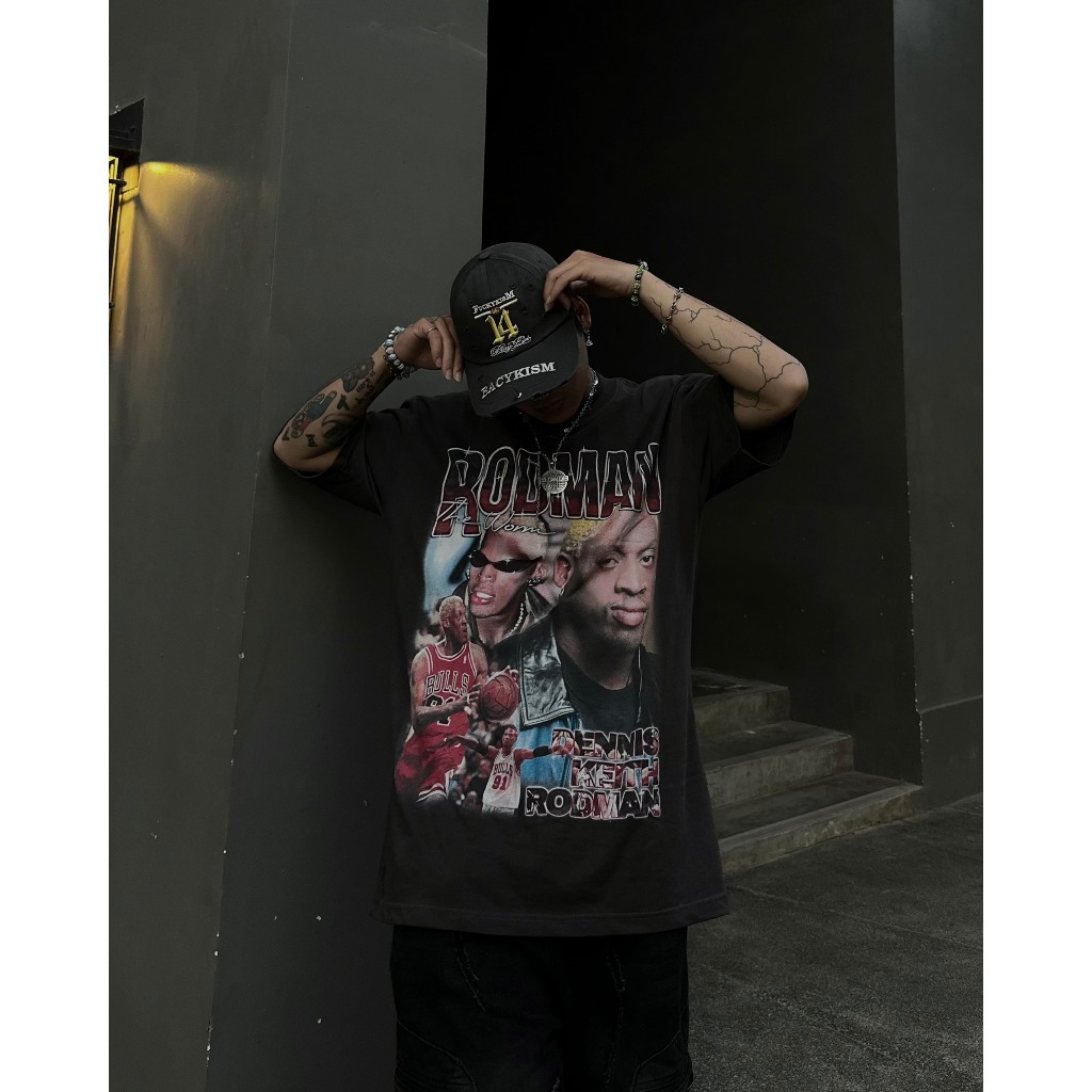 RIPOFFF Rodman T-shirt - Black/grey