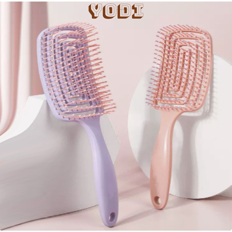 Lược gỡ tóc rối, lược gỡ rối cho tóc thiết kế xoắn ốc thông minh, lược chải đầu gỡ rối