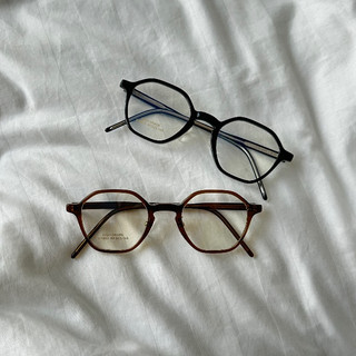 Kính nhựa acetate pansia glasses tròn thiết kế touchelelis, kính đa giác ngố siêu trendy