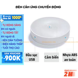Đèn Ngủ Cảm Ứng Chuyển Động-, Đầu Cắm USB, - An toàn cho gia đình Vega365.vn