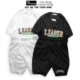  Set Bộ Đồ Thun Nam Mùa Hè Áo Cổ Tròn Tay Ngắn Phối Quần Short Boy Phố RURUMEN 