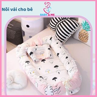 Đệm Ngủ Thông Minh Cao Cấp Phối Ren Kèm Chăn Gối Cho Bé