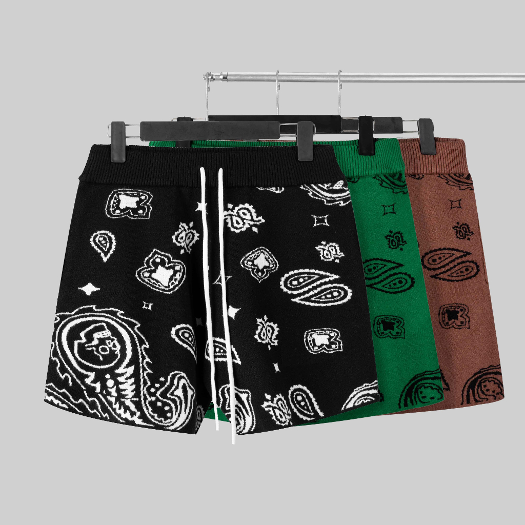 [Mã FATREND125 giảm đến 50k đơn từ 150k] Quần short The Bad God Paisley Pattern