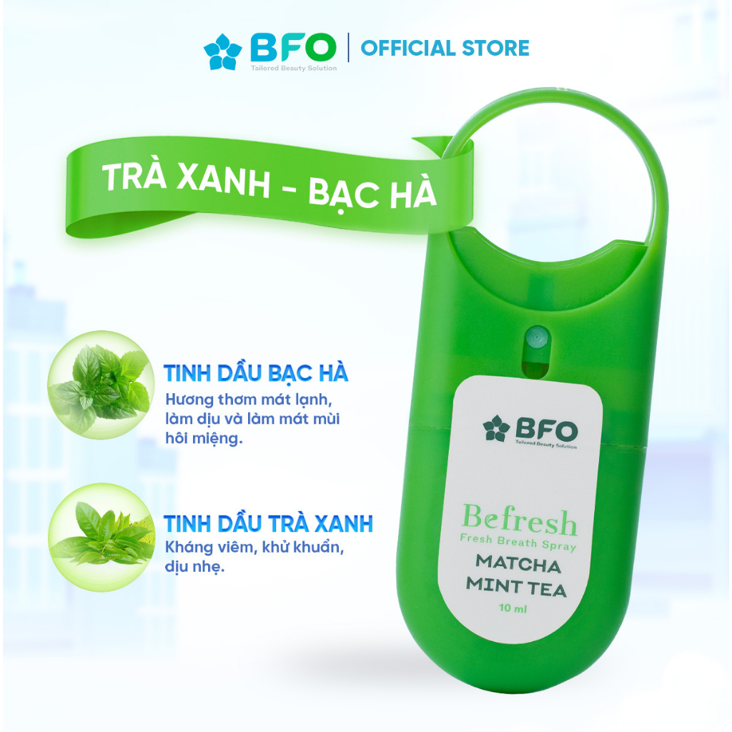 Xịt Thơm Miệng BFO Cho Hơi Thở Thơm Mát 10ml