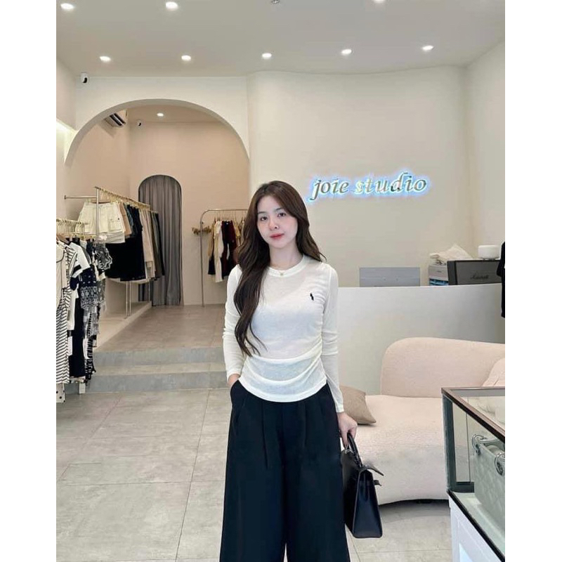 Áo phông giấy thêu logo ngựa