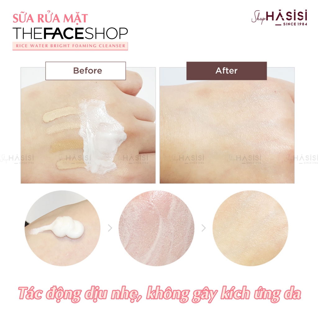 Sữa Rửa Mặt Chiết Xuất Gạo - Rice Water Bright Foaming Cleanser 150ml