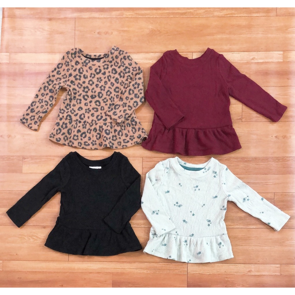 Áo nhung tay dài bé gái áo váy peplum nhung tăm mềm mượt điệu đà cho bé xinh đẹp mùa đông ấm áp hàng xuất dư xịn shopNEM