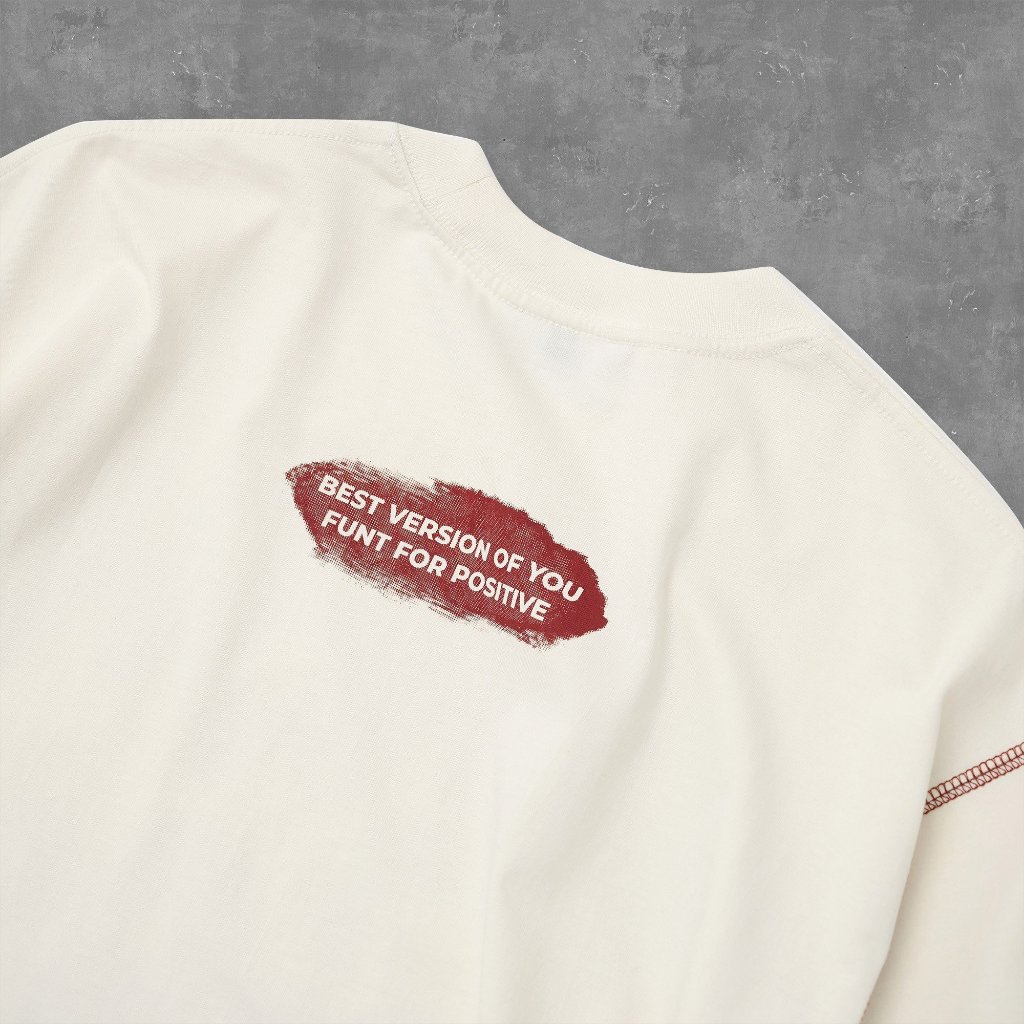 Áo Thun Unisex Tay Lỡ FUNT ACID SLOGAN 100% Cotton Thoáng Mát, Co Giãn Tốt