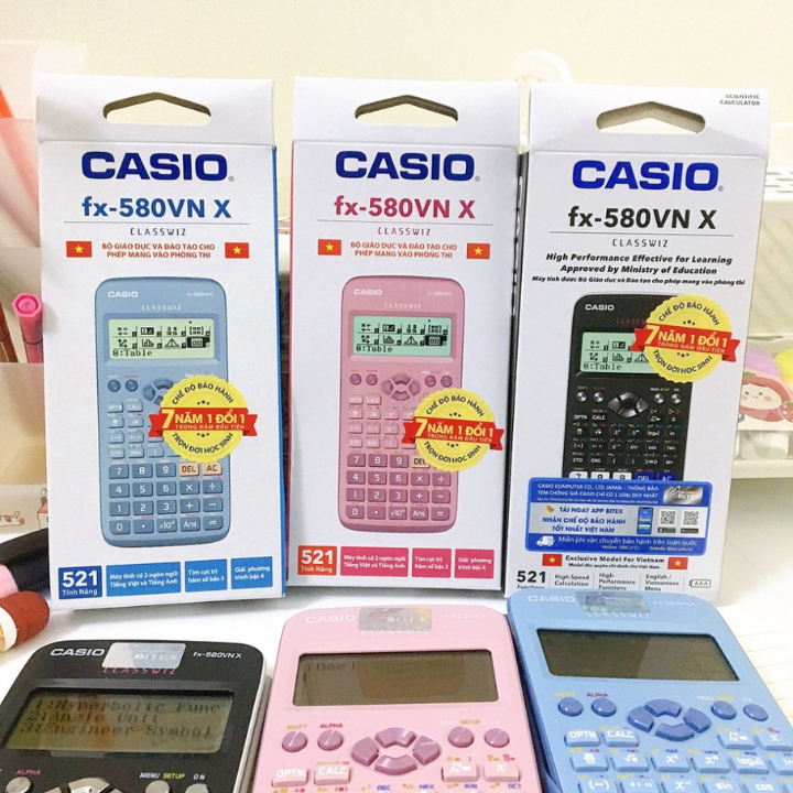 Máy Tính Casio FX 580VNX Hàng Chính Hãng Nhập Khẩu 521 Tính Năng- Máy Tính Casio 580VNX