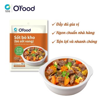 Sốt bò kho, bò sốt vang o'food 50g