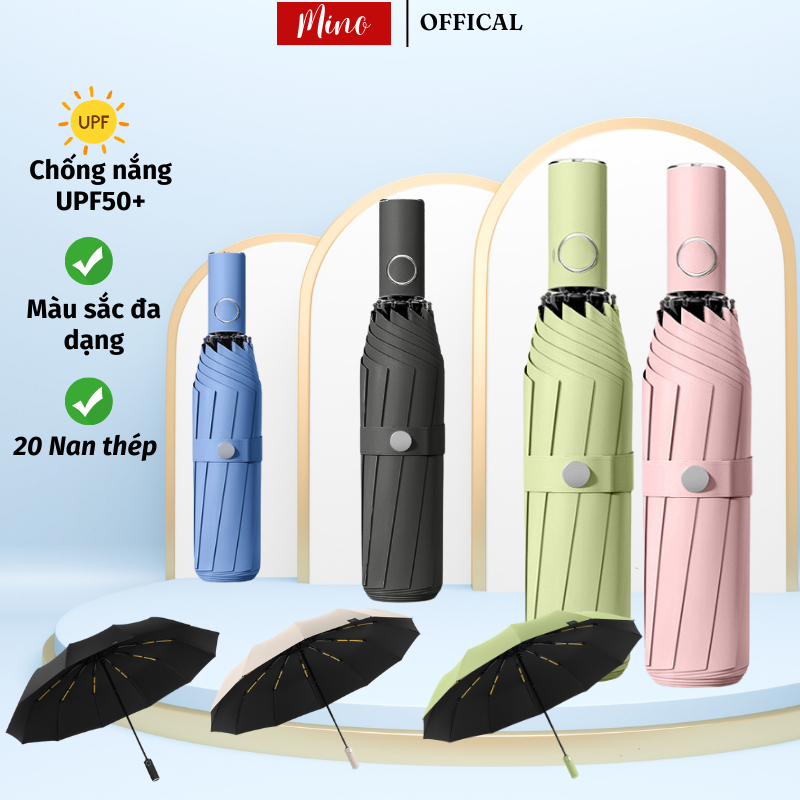 Ô Tự Động Mino Gấp Gọn Tiện Lợi 20 Nan Chắc Chắn Chống Thấm Siêu Bền