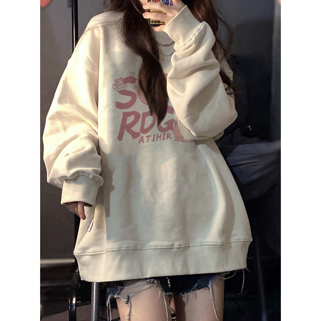 Áo khoác hoodie nữ unisex sweater nỉ thu đông nam cổ tròn SOAT IHKKE mặc cặp đôi couple cùng người yêu HD158 Lamour