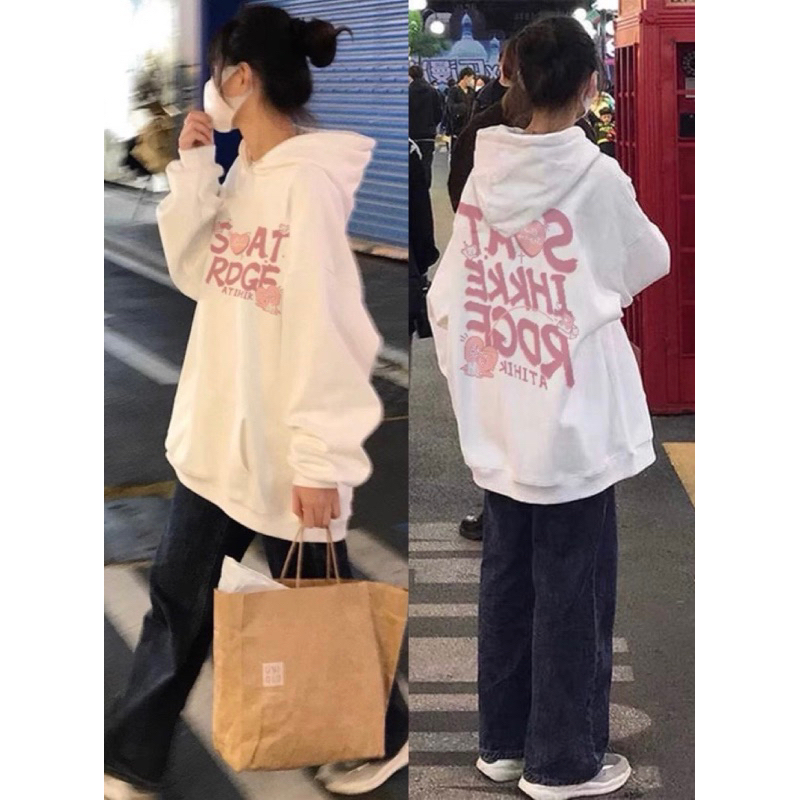 Áo khoác hoodie nữ unisex sweater nỉ thu đông nam cổ tròn SOAT IHKKE mặc cặp đôi couple cùng người yêu HD158 Lamour