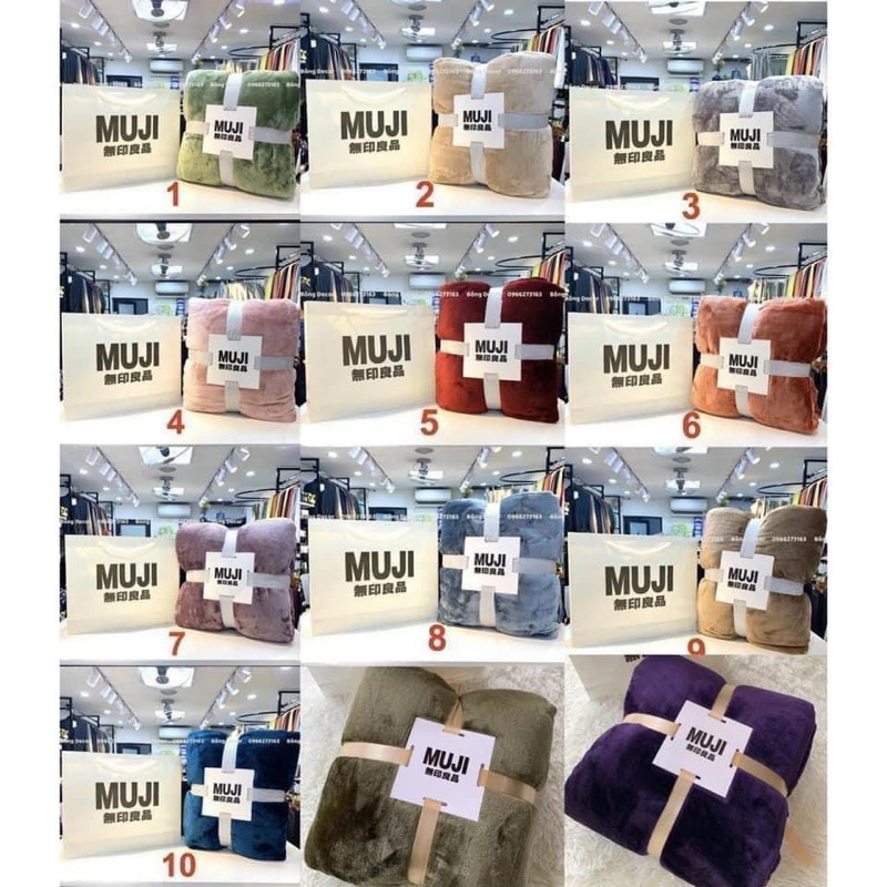 Chăn Lông Muji tuyết Nhật Bản