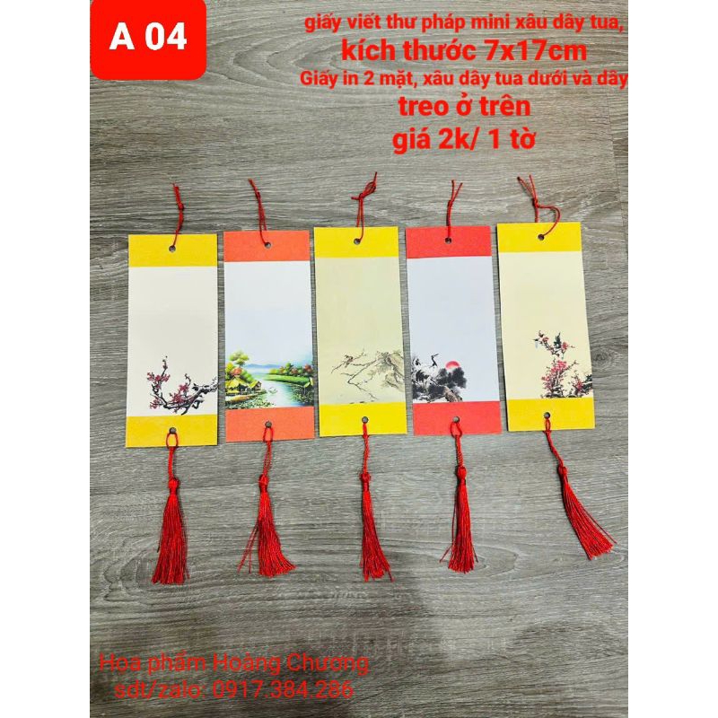 combo 10 liễng mini 7x17cm, đủ mẫu. in 2 mặt