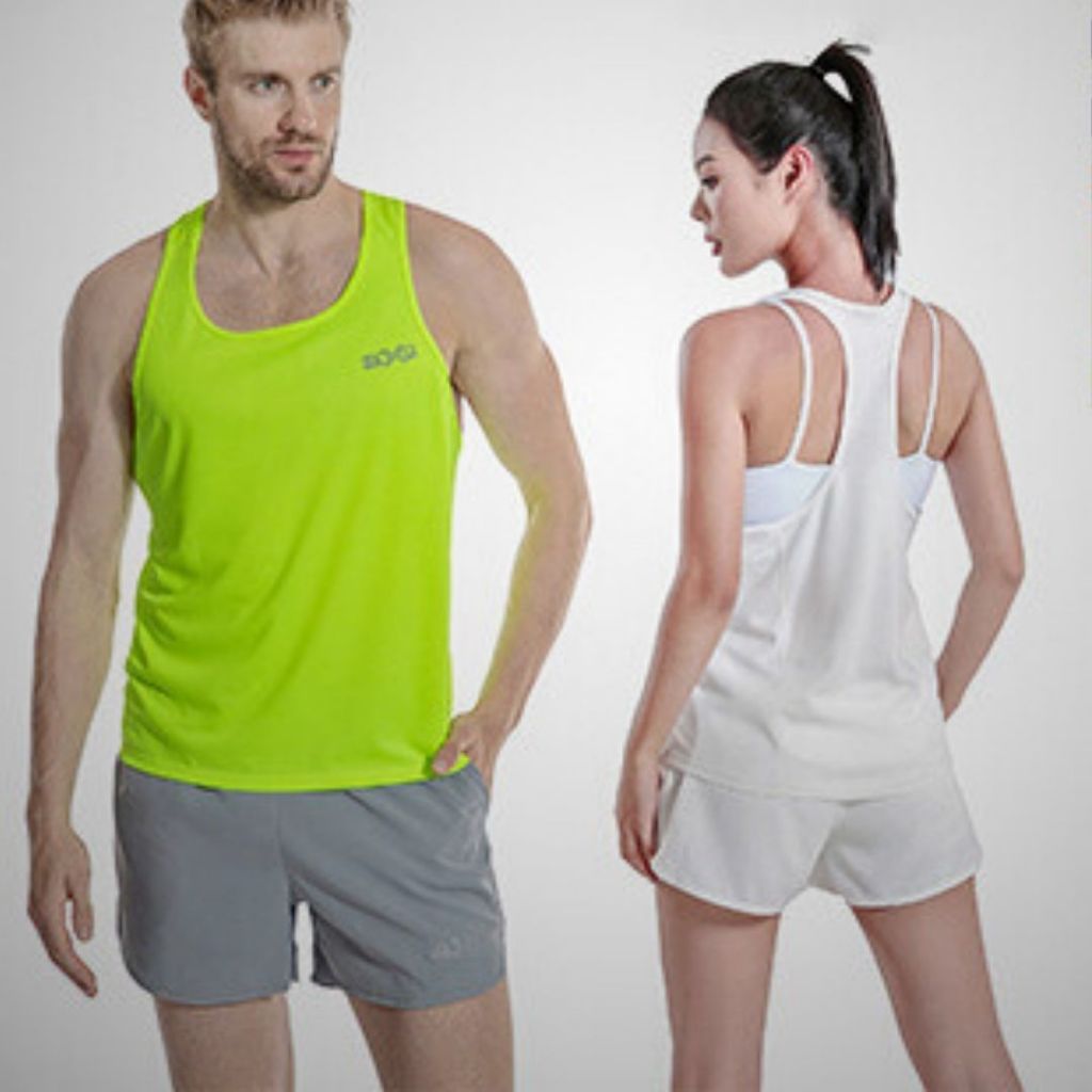 Áo ba lỗ thể thao Unisex co giãn và thấm hút mồ hôi.
