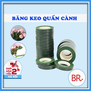 Băng dính sáp, băng dính cuốn cành hoa giả, Cuộn băng keo sáp quấn cành làm hoa kẽm nhung, hoa tulip -br 02058