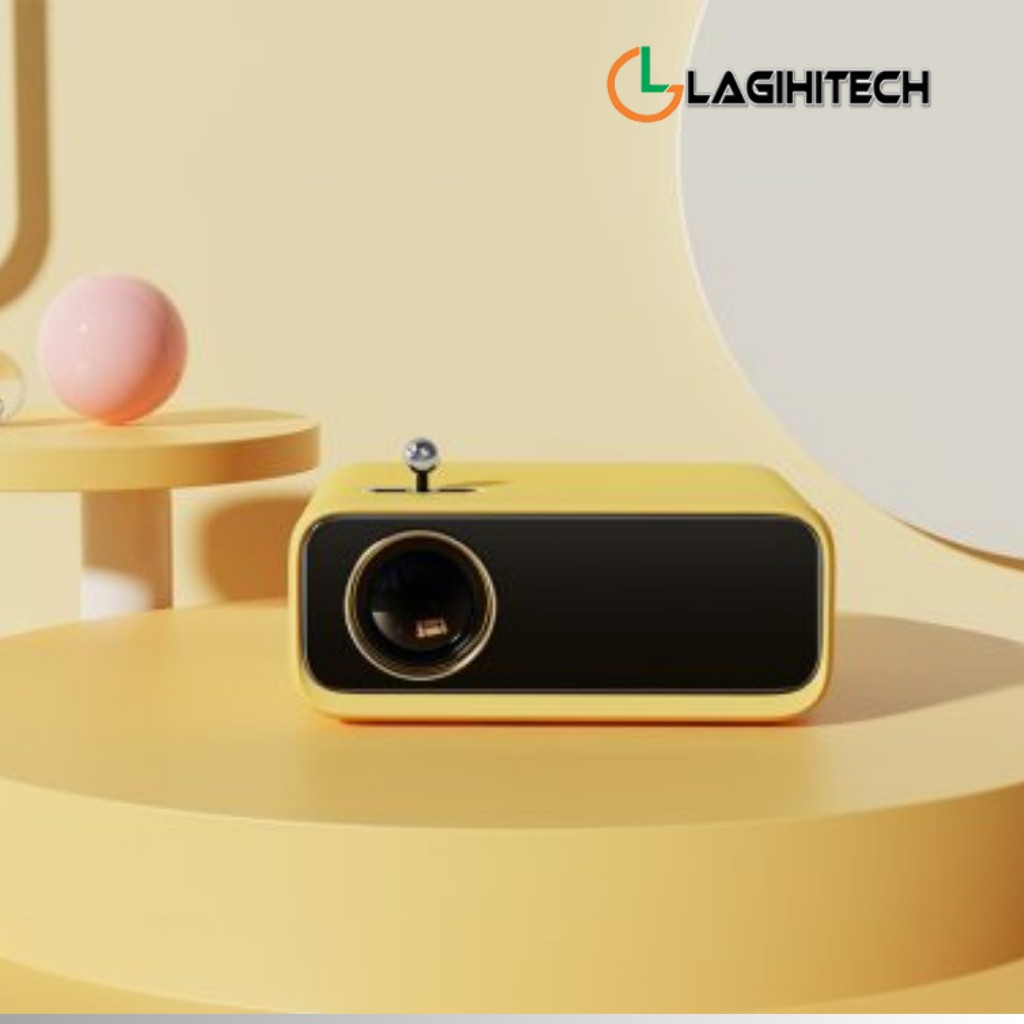 Máy Chiếu Wanbo X1 Mini nhỏ gọn, tích hợp loa 3W kết nối có dây HDMI, AV, USB - Hàng Chính Hãng - Bảo Hành 12 Tháng