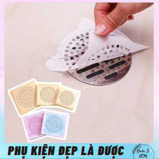 10 miếng lọc rác bồn nước, set 10 miếng lọc rác, lọc tóc toilet tiện lợi