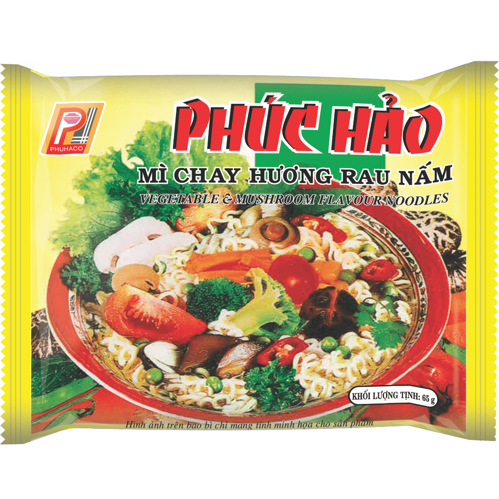 Mì Chay Rau Nấm Phúc Hảo - 30 gói - 65 gr