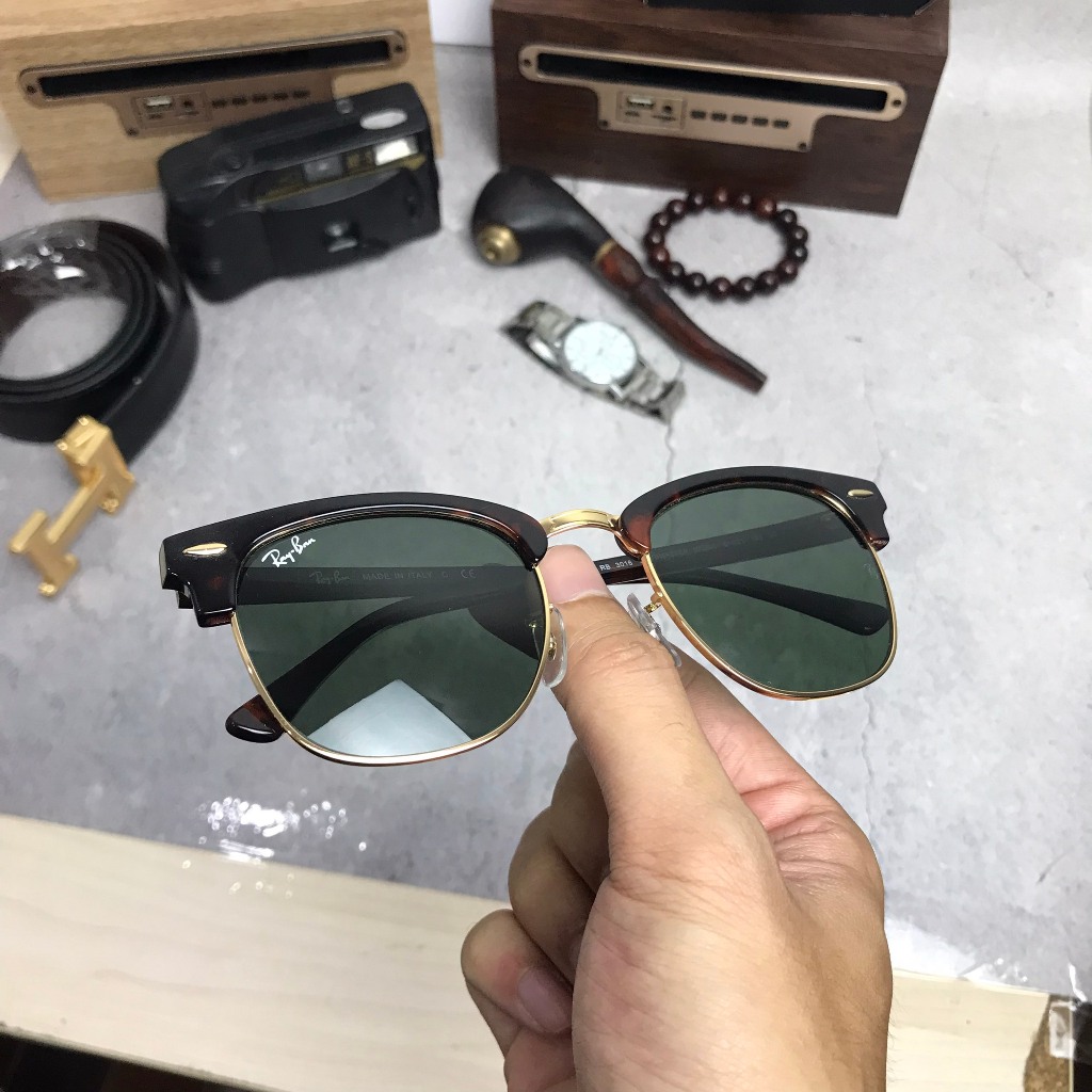 Kính Râm Rayban Clubmaster Chính Hãng Qua Sử Dụng, Dòng Kính Cân Mọi Phong Cách Cho Anh Em