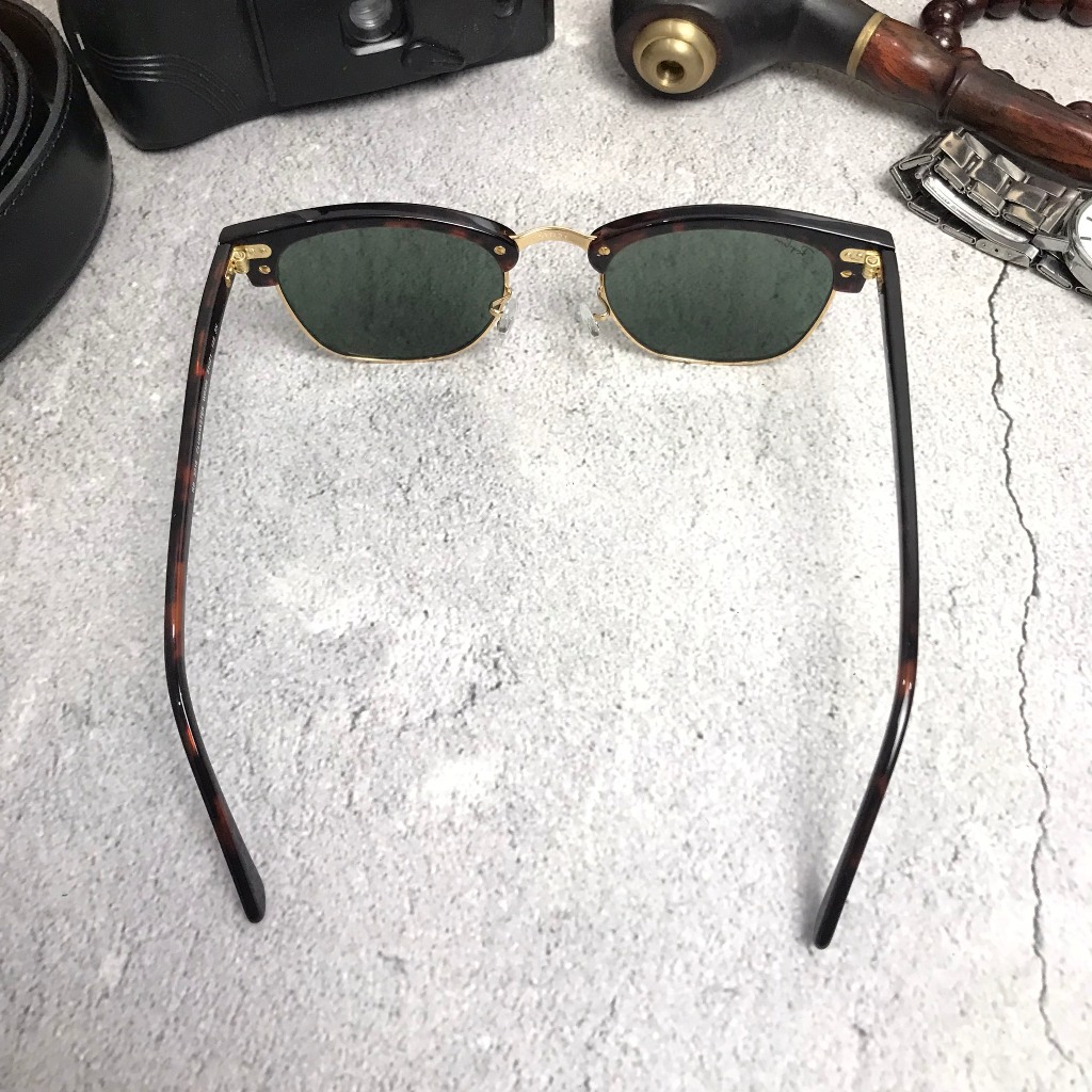 Kính Râm Rayban Clubmaster Chính Hãng Qua Sử Dụng, Dòng Kính Cân Mọi Phong Cách Cho Anh Em