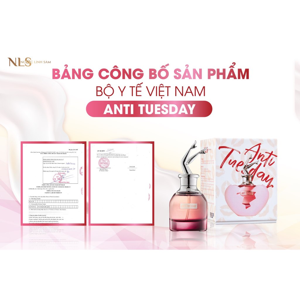Nước Hoa Vùng Kín  Anti Tuesday , Xịt Khử Mùi NLS Lưu Hương 24 Tiếng Quyến rũ 30ml