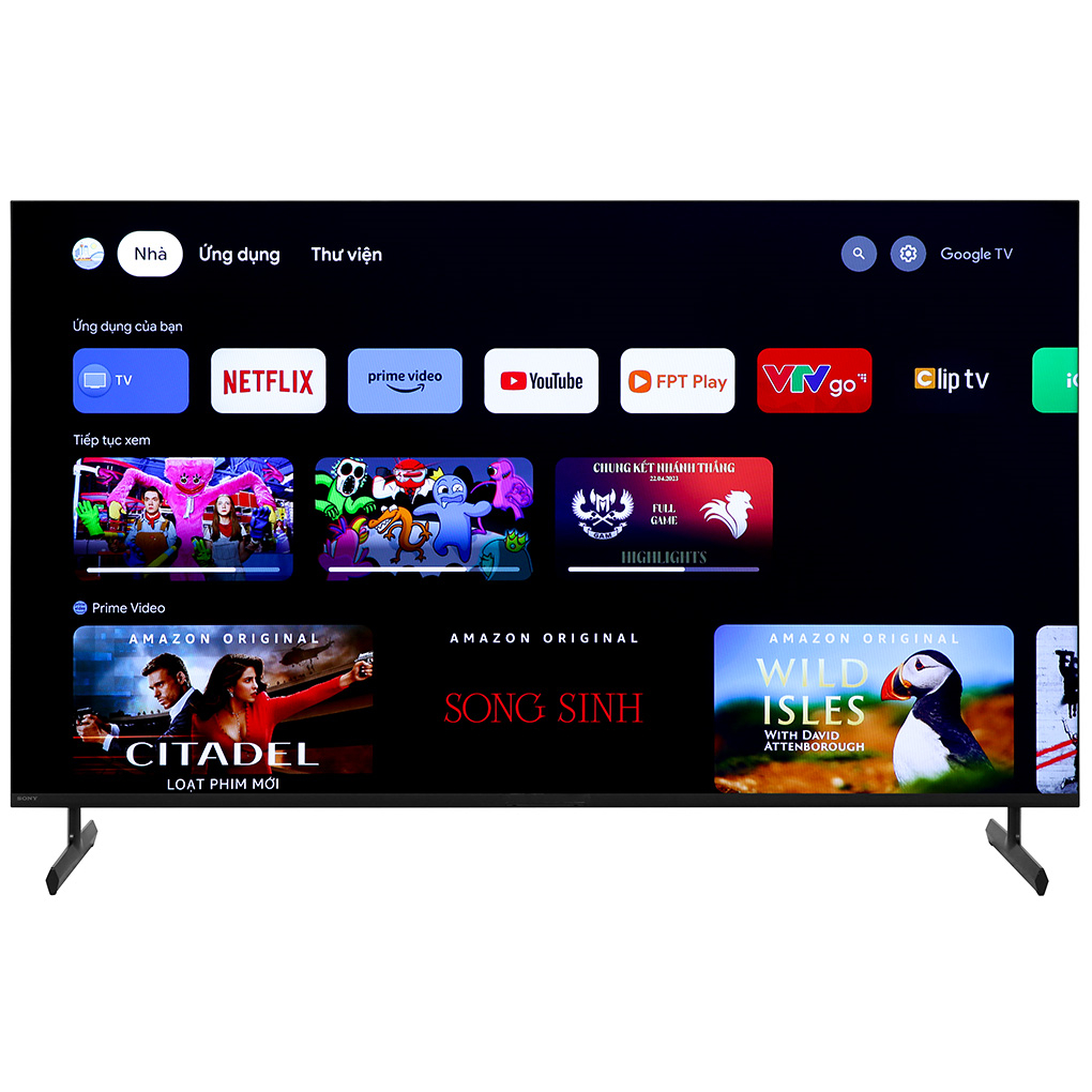 Google Tivi Sony 4K 65 inch KD-65X85L / 65X85L - Hàng chính hãng