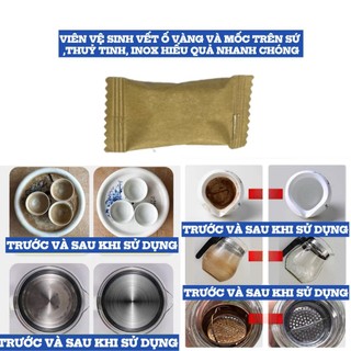 Viên Tẩy Rửa Các Vết Ố Vàng ,Vết Mốc Các Vật Dụng Làm Bằng Sứ,Thuỷ Tinh,Inox Hiểu Quả Và Nhanh Chóng K232 shophuyvan