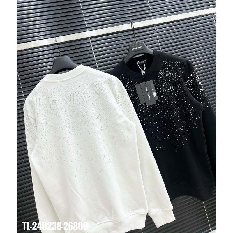 Áo nỉ đính đá DOCLE.LEVER bản SUPPER hàng QC cao cấp