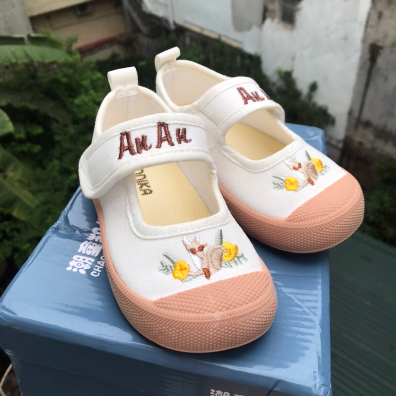 Giày slip-on Canvas cho bé phong cách Hàn Quốc
