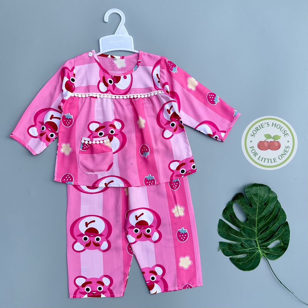 Bộ tole/bộ lanh DÀI mặc nhà bé gái