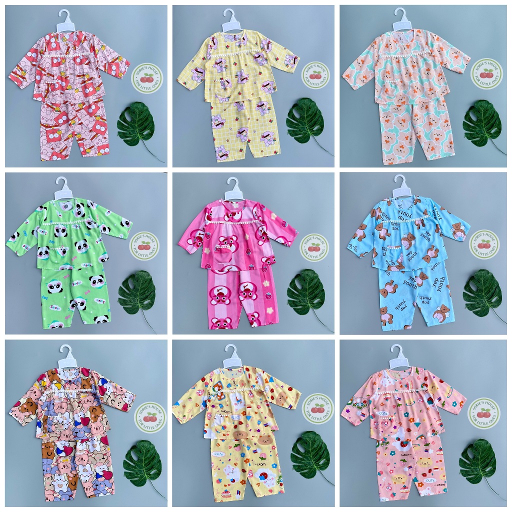 Bộ tole/bộ lanh DÀI mặc nhà bé gái