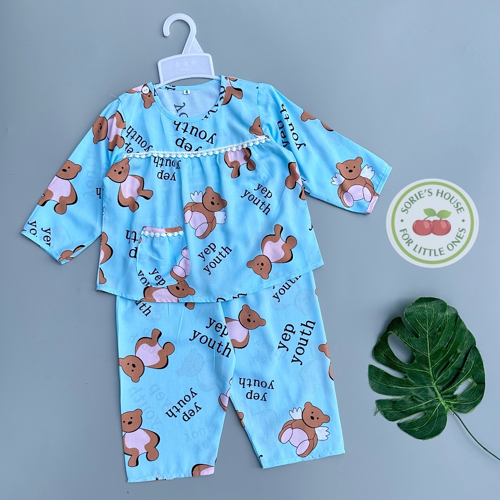 Bộ tole/bộ lanh DÀI mặc nhà bé gái