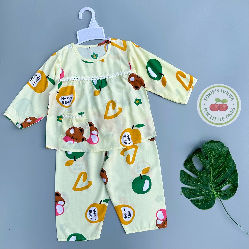 Bộ tole/bộ lanh DÀI mặc nhà bé gái