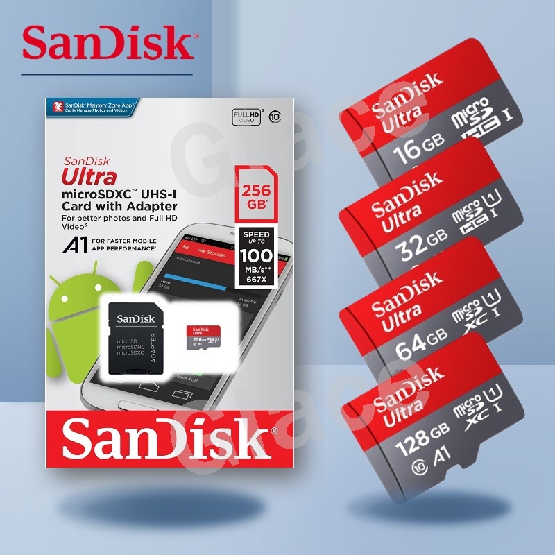 Thẻ nhớ Sandisk 4GB 8GB 16GB 32GB 64GB 128GB Tặng Kèm Vỏ Thẻ Micro SDHC 80MB / s TF Thẻ Nhớ Cho Camera,Điện Thoại | BigBuy360 - bigbuy360.vn