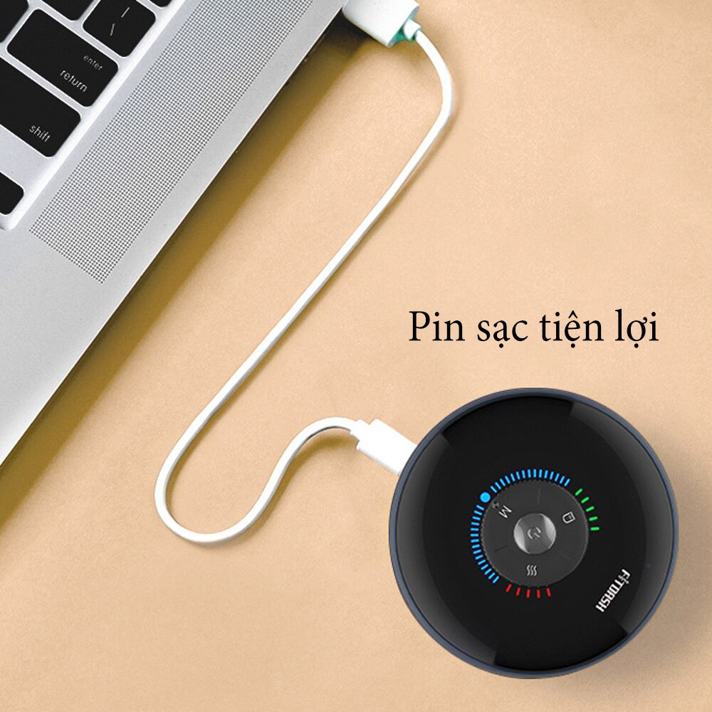 Máy giác hơi cạo gió cầm tay - Máy giác hơi massage thông minh 6 chế độ nhiệt, 2 chế độ hút đa năng tiện lợi