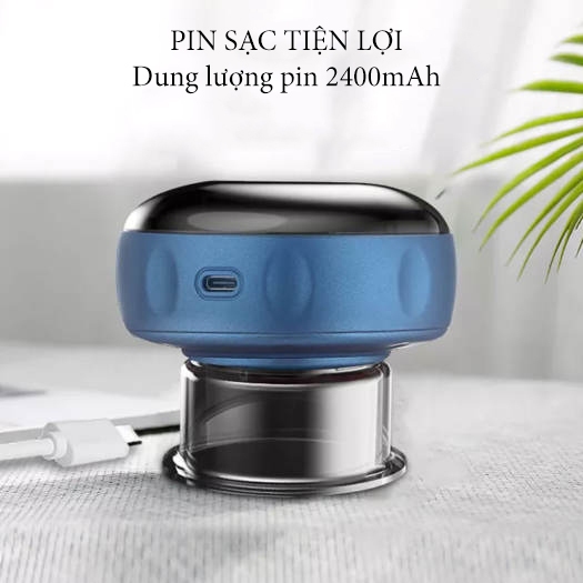 Máy giác hơi cạo gió cầm tay - Máy giác hơi massage thông minh 6 chế độ nhiệt, 2 chế độ hút đa năng tiện lợi