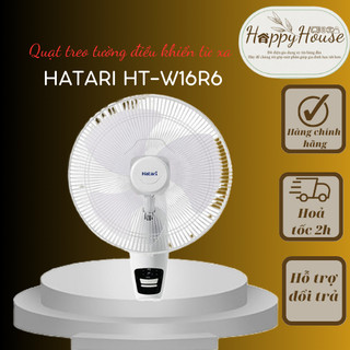 Quạt treo tường hatari ht-w16r6 - có điều khiển từ xa - thái lan