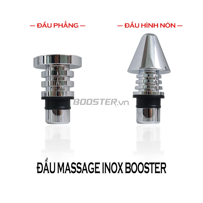 Đầu massage inox cao cấp cho máy massage Booster T, Mini X6, MINI LS, PRO3, M2-A, M2-B, M2-C, M2-E
