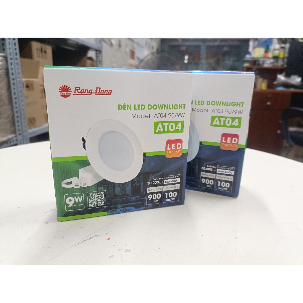 Đèn led downlight Rạng Đông AT04 5W, 7W, 9W, 12W, 16W, 25W 3000K/6500K, ánh sáng vàng, trắng, đèn âm trần CHÍNH HÃNG