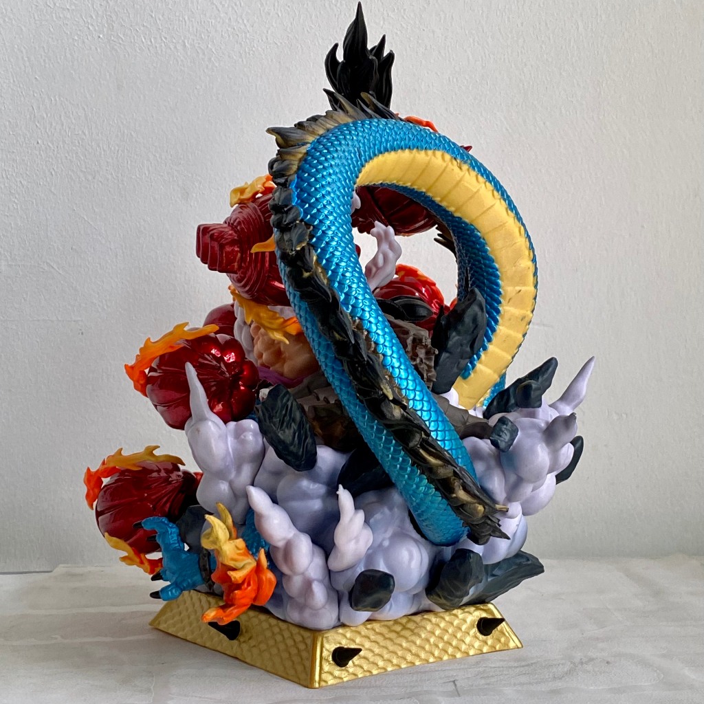 Mô hình Luffy Gear 4 đánh Kaido - Mô hình Luffy vs rồng Kaido cao 25CM - One piece figure Kaido vs Luffy