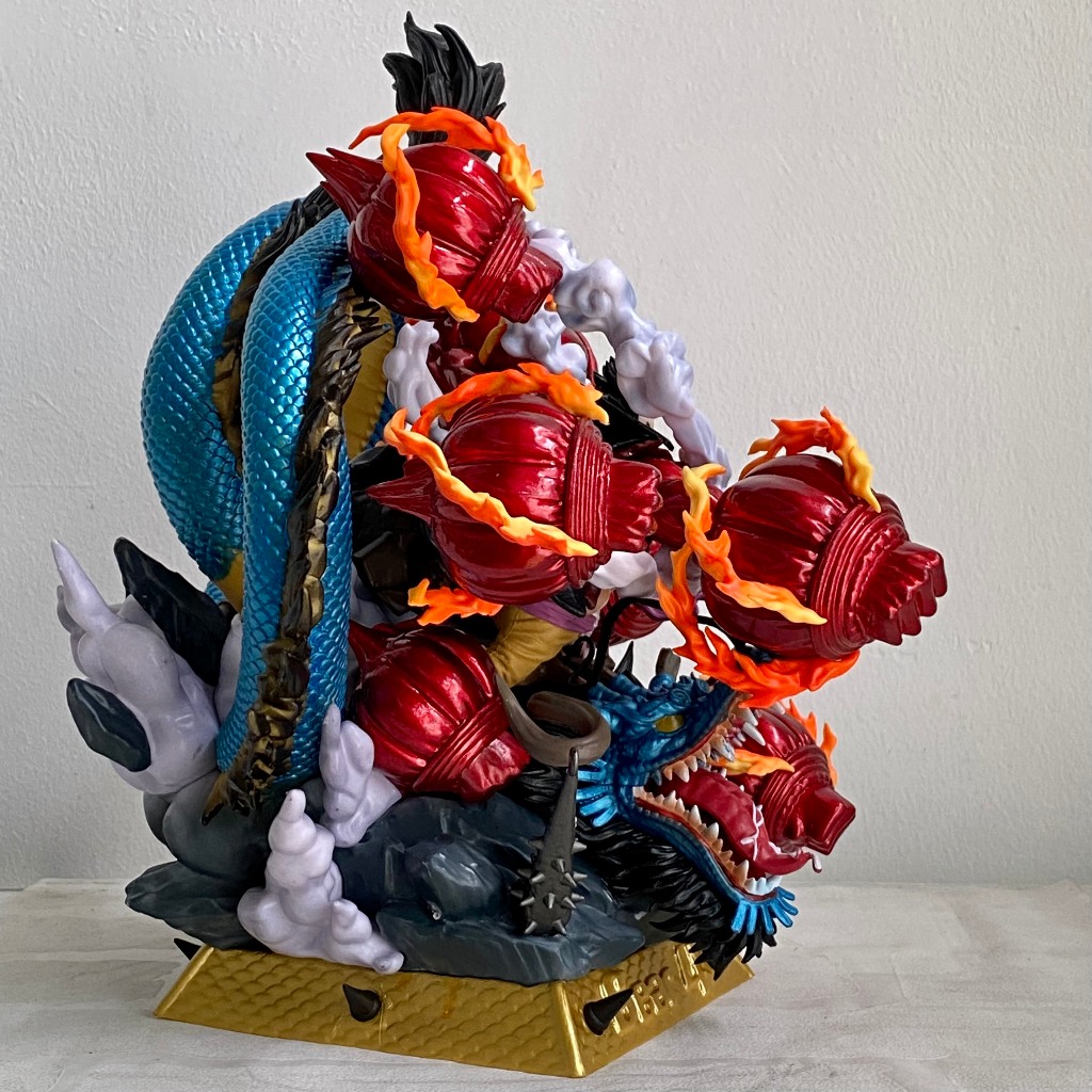 Mô hình Luffy Gear 4 đánh Kaido - Mô hình Luffy vs rồng Kaido cao 25CM - One piece figure Kaido vs Luffy