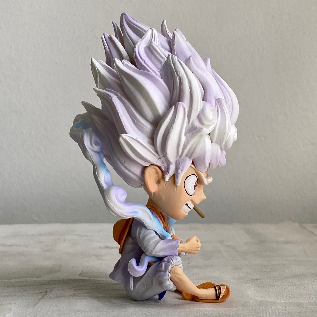 Mô hình Nika God Luffy gear 5 chibi - Mô hình luffy G5 cao 13CM - One piece luffy gear 5 figure