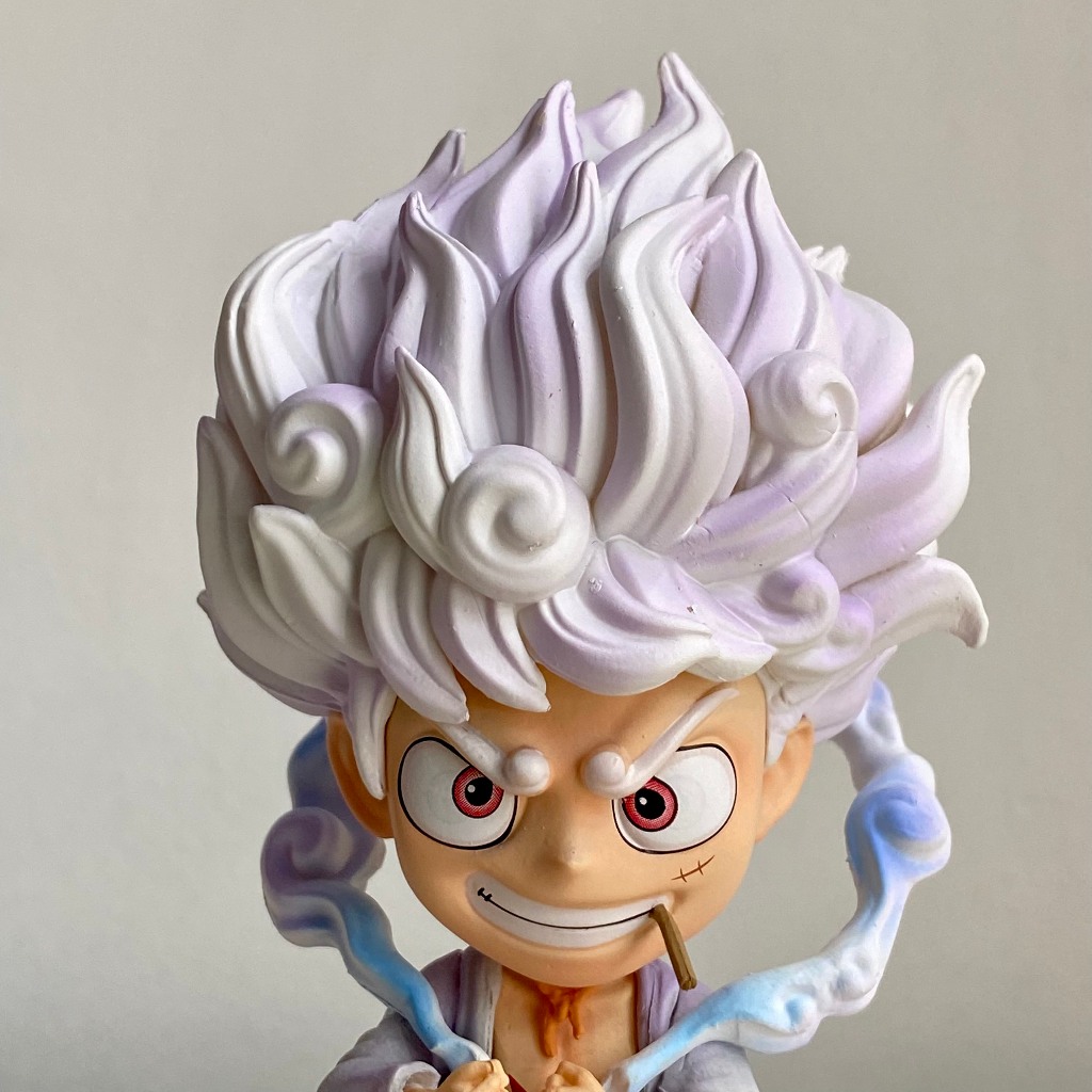 Mô hình Nika God Luffy gear 5 chibi - Mô hình luffy G5 cao 13CM - One piece luffy gear 5 figure